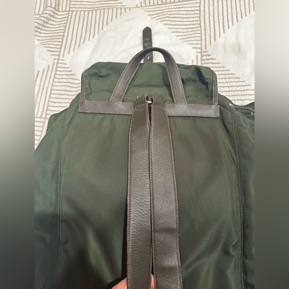 Prada Olive Green Men's Backpack - Picture 9 of 12